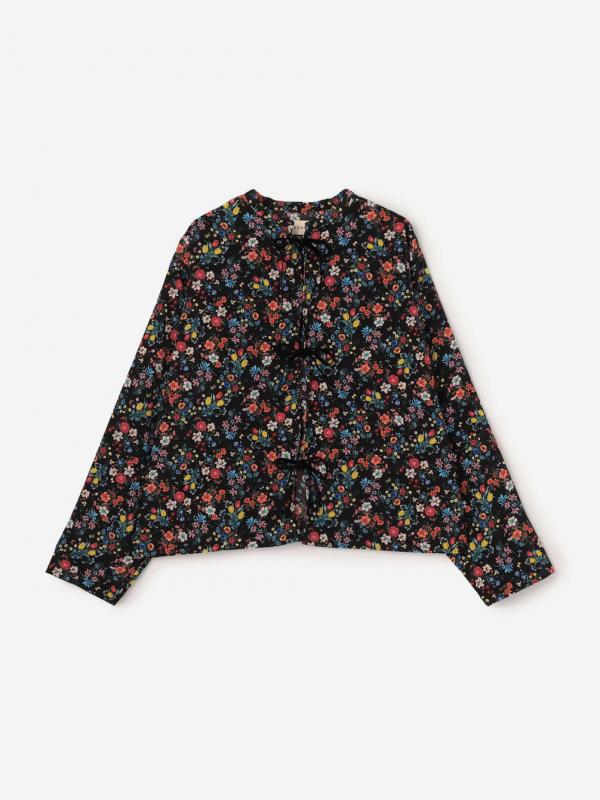 MEYAME | フラワープリント シャツジャケット WOMEN