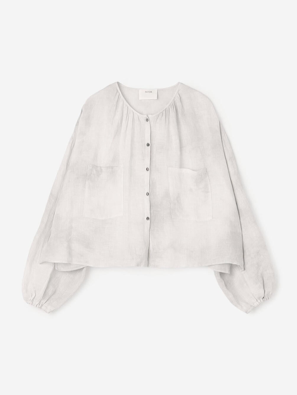enrica | リネンボイル 炭染めブラウス WOMEN