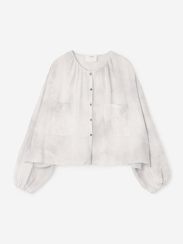enrica | リネンボイル 炭染めブラウス WOMEN