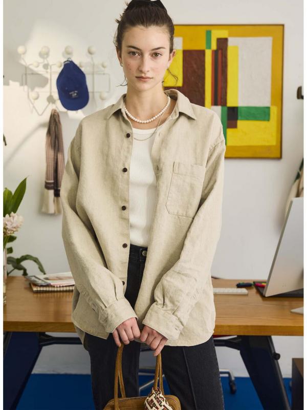Oblada | 〈別注〉LINEN AUTHENTIC SHIRT WOMEN