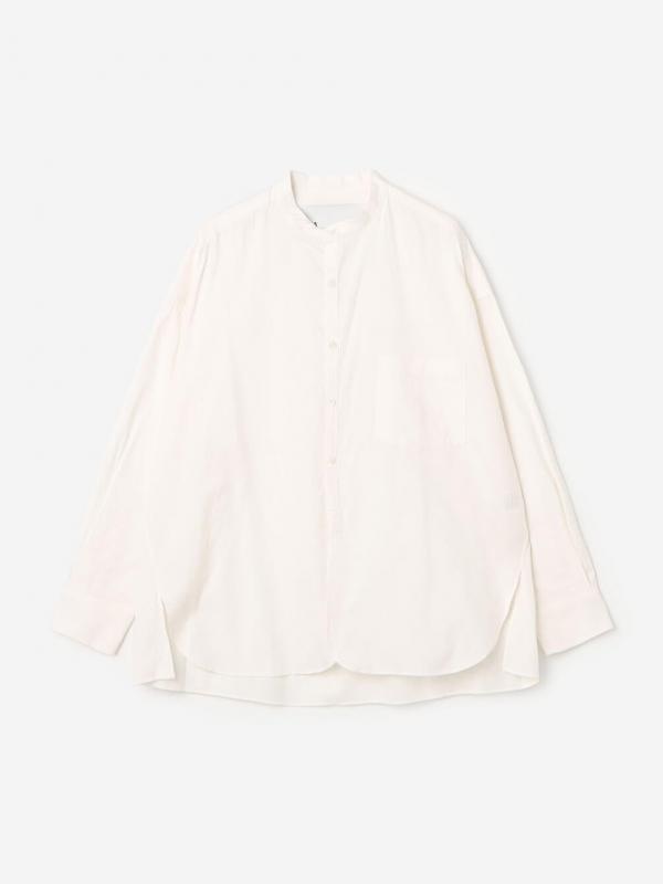 TICCA | コットン ノーカラーシャツ WOMEN