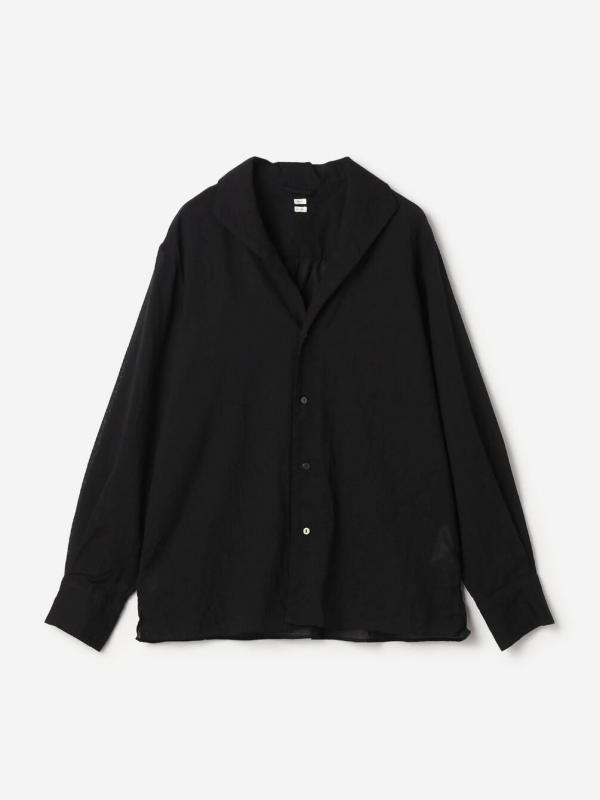 blurhms | シルクコットンボイル ショールカラーシャツ WOMEN