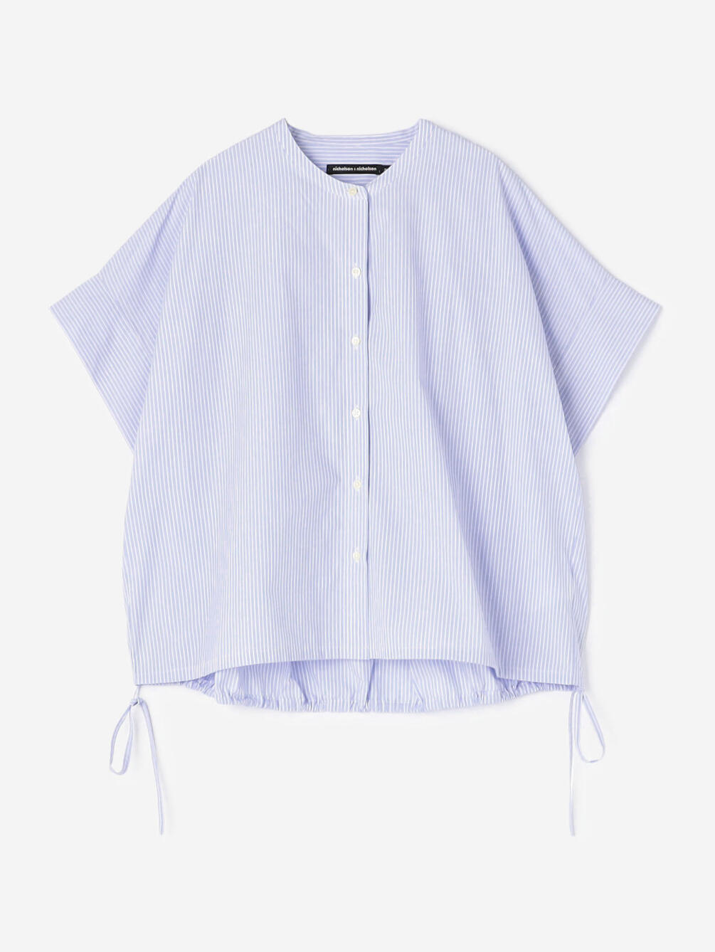 nicholson & nicholson |〈別注〉ドローストリング半袖シャツ WOMEN
