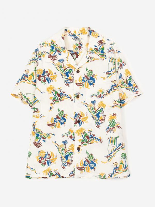 SUN SURF | 半袖ハワイアンシャツ "ISLAND TRIP" WOMEN