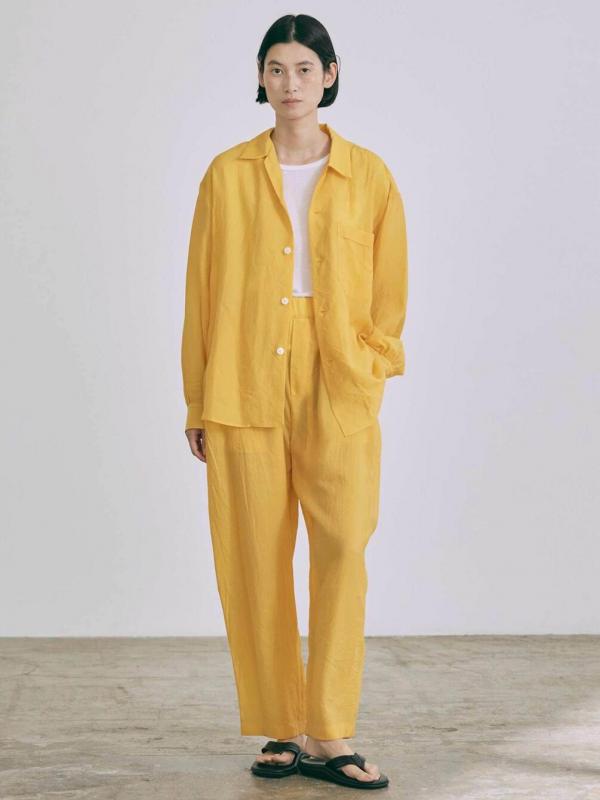 nicholson & nicholson | シアー ロングスリーブシャツ WOMEN