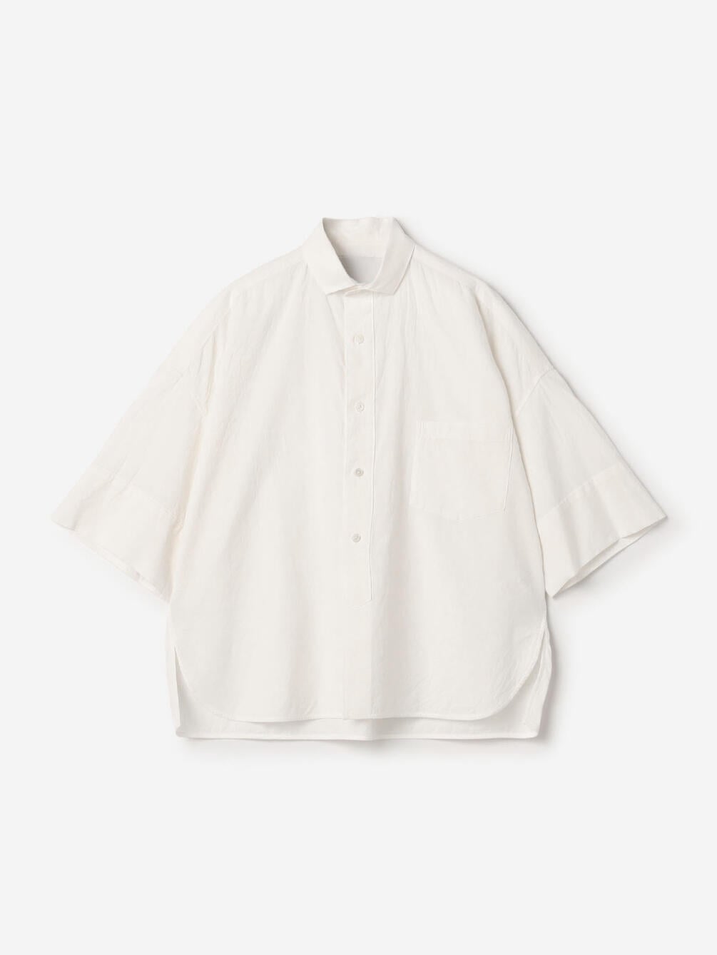 TICCA | 〈別注〉 スクエア 半袖ダブルカフスシャツ WOMEN