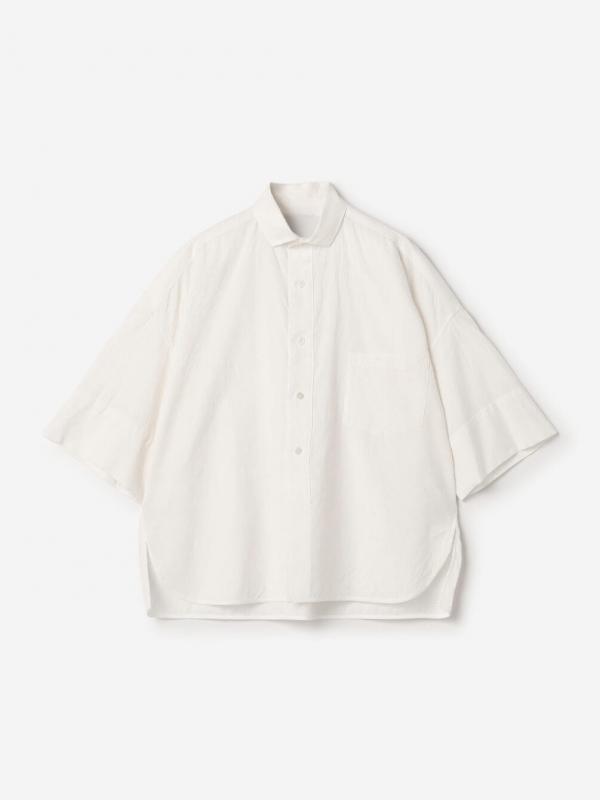 TICCA | 〈別注〉 スクエア 半袖ダブルカフスシャツ WOMEN