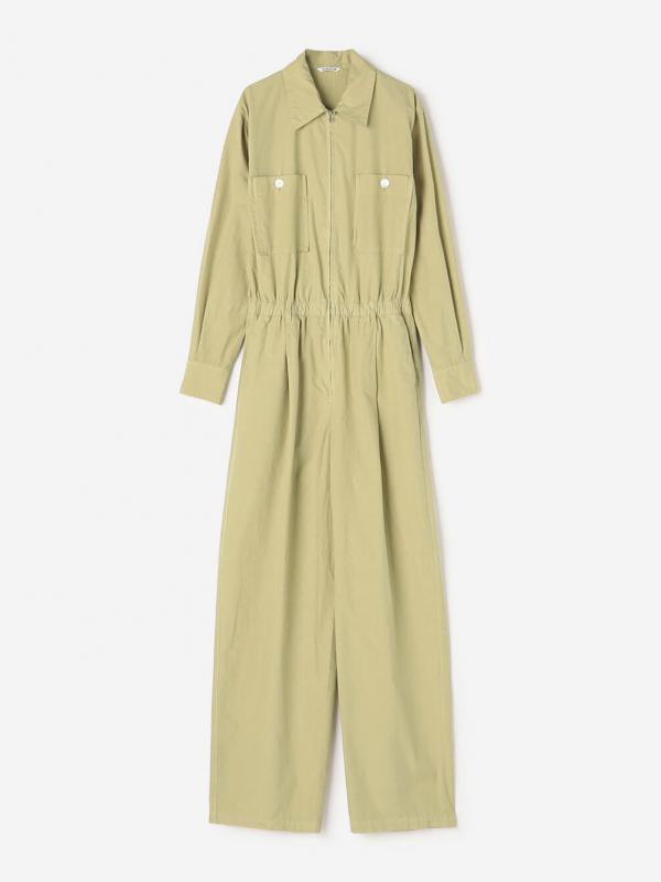 AURALEE | GARMENT-DYED FINX SHUTTLE WEATHER JUMPSUIT WOMEN