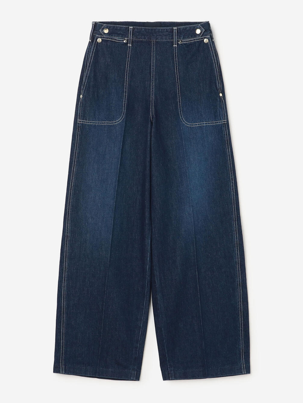 SERGE | W SIDE ZIP PANTS FADED BLUE WOMEN