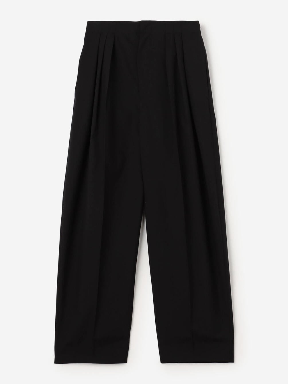 BOWTE | EXTRA FINE WORSTED TOROPICAL TUCKED RELAX WIDE PANTS WOMEN