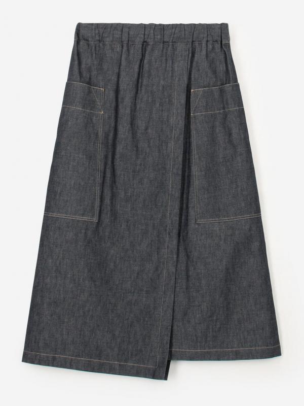 nicholson & nicholson | デニム ラップスカート WOMEN