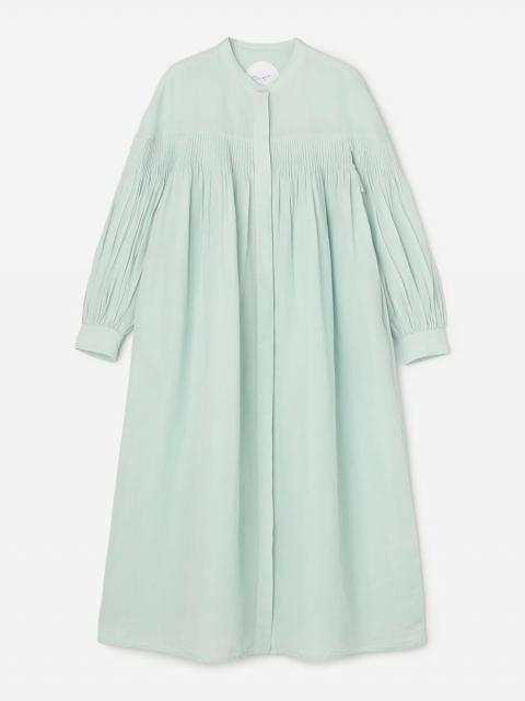 Pheeta | ノーカラーの長袖ロングドレス Stella WOMEN
