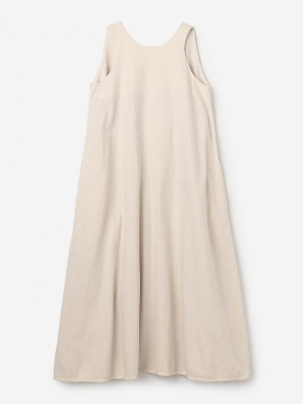 TOURNON. | コットンシルク シャンブレー Aラインワンピース WOMEN