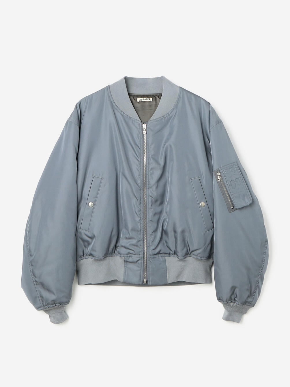 AURALEE | HIGH DENSITY SILK TWILL FLIGHT BLOUSON MEN