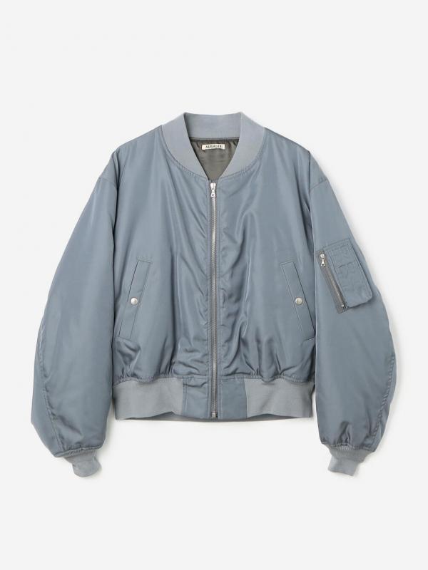 AURALEE | HIGH DENSITY SILK TWILL FLIGHT BLOUSON MEN