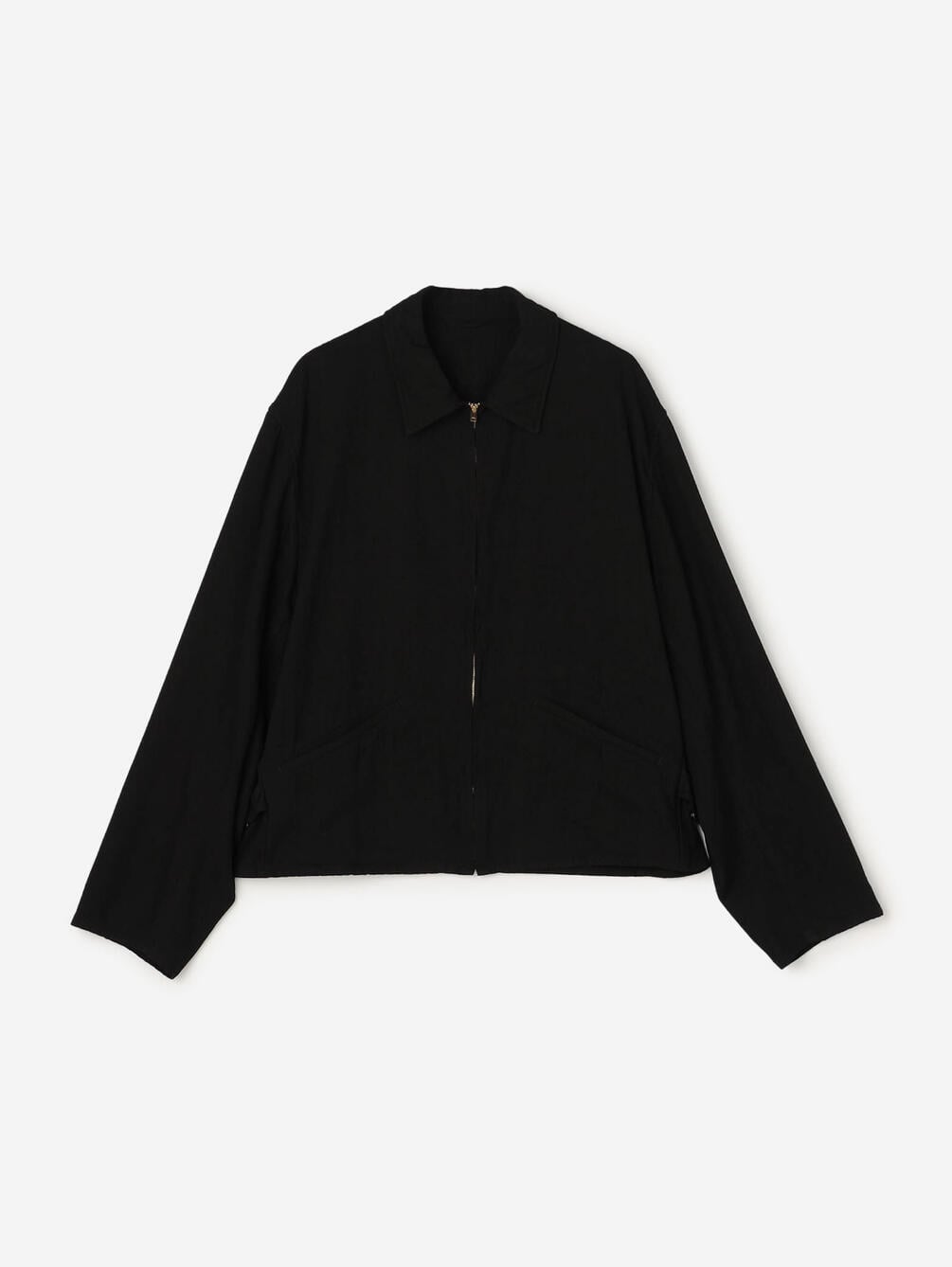 シルクネップ ジップショートジャケット