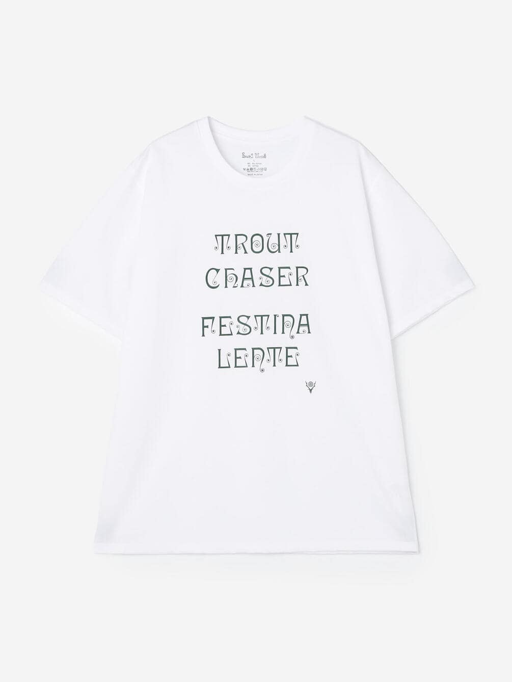 South2 West8 | クルーネック 半袖ロゴTシャツ MEN