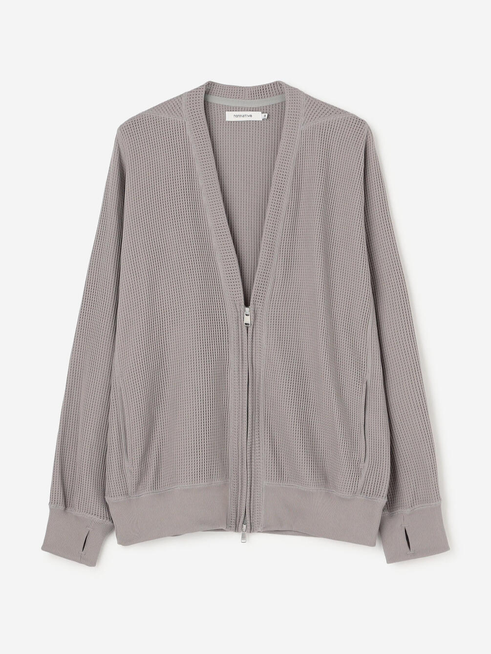 nonnative | ワッフルメッシュ ジップカーディガン MEN
