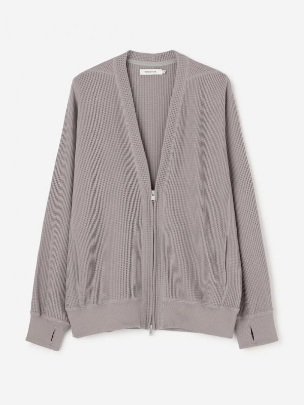 nonnative | ワッフルメッシュ ジップカーディガン MEN