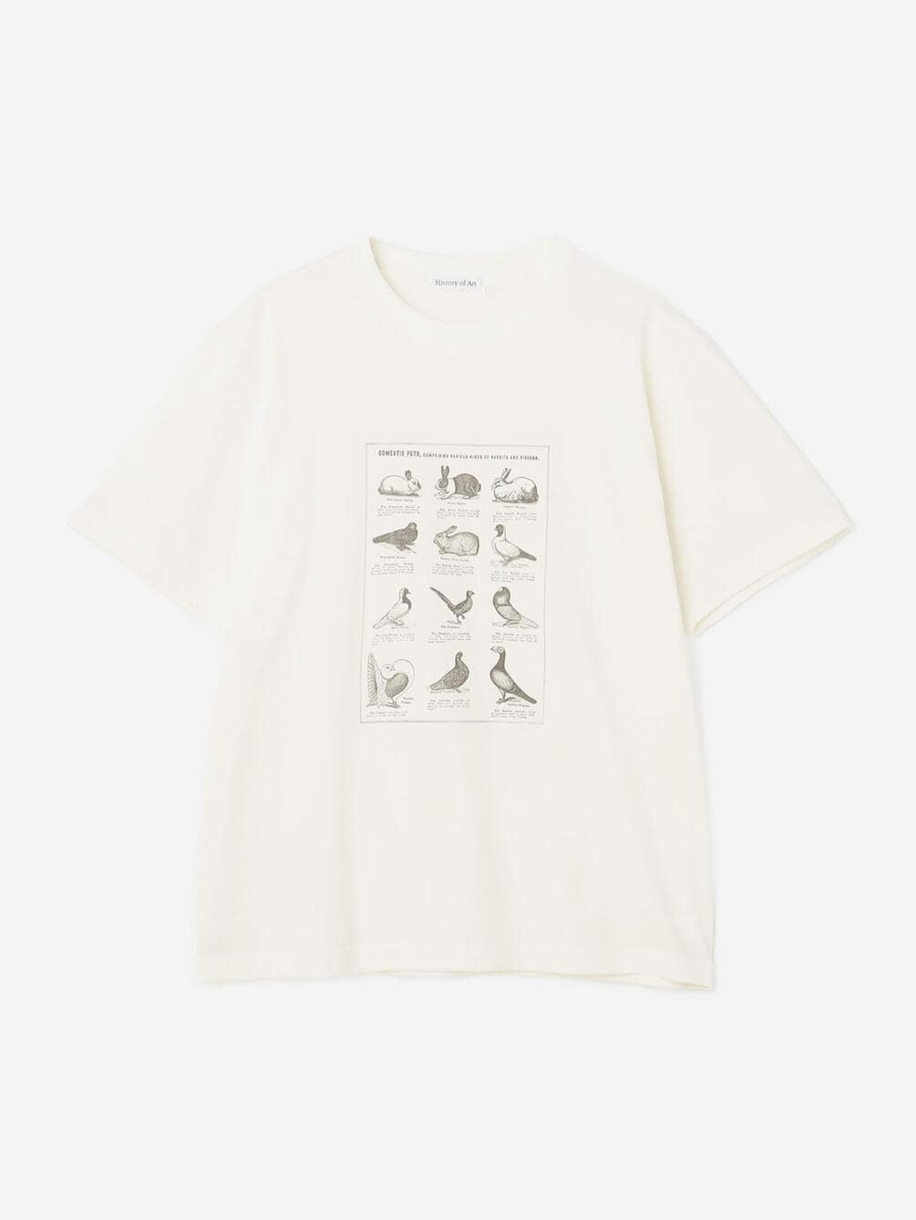 History of Art | プリントTシャツ RABBITS & BIRDS MEN