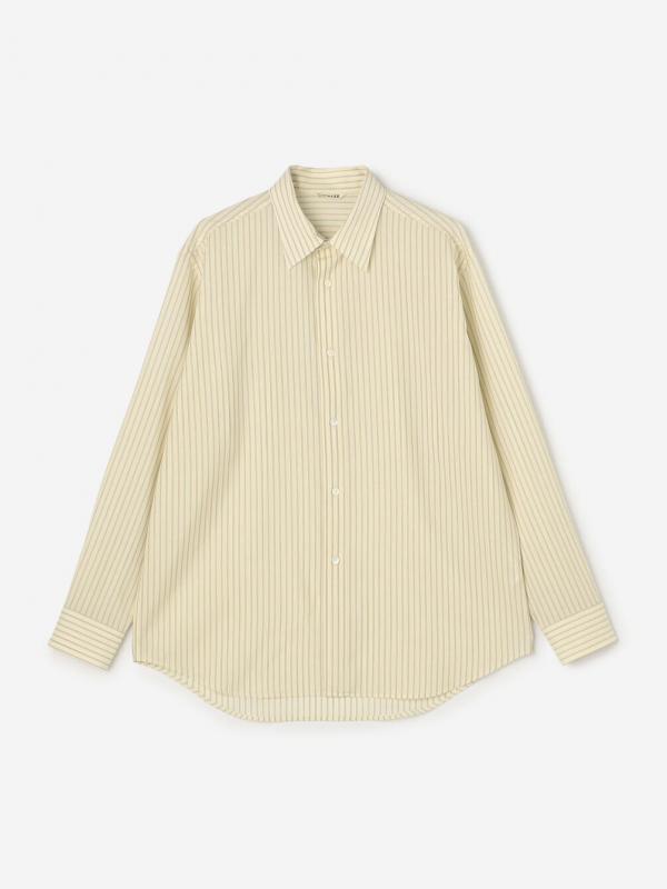 AURALEE | SUPER FINE WOOL STRIPE SHIRT MEN