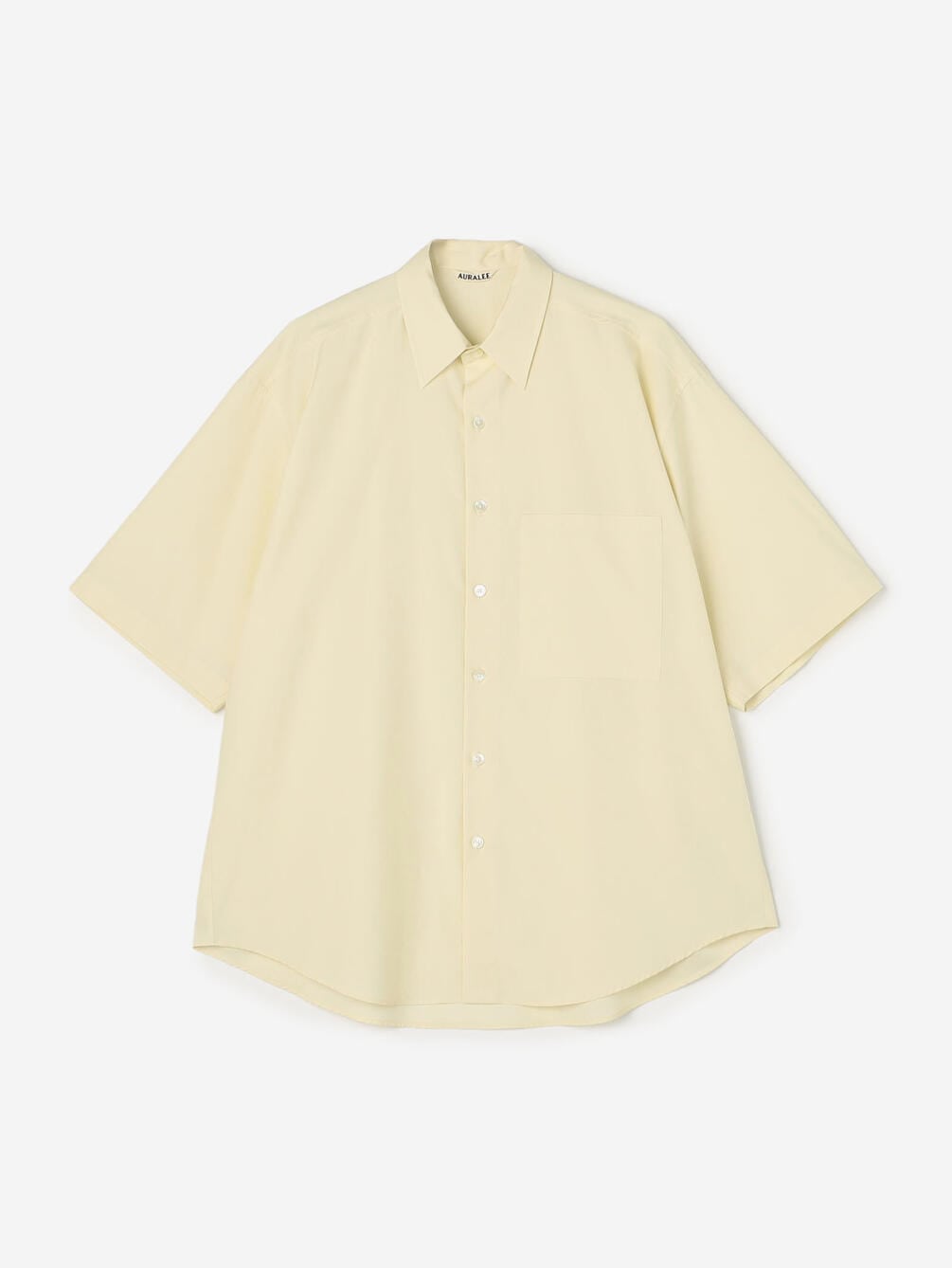 AURALEE | WASHED FINX TWILL BIG HALF SLEEVED SHIRT MEN