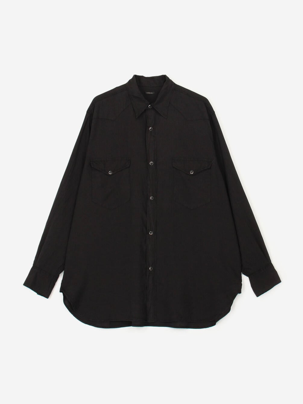 COMOLI | シルク製品染 ウエスタンシャツ MEN