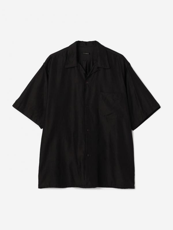 COMOLI | ウールシルク 半袖オープンカラーシャツ MEN