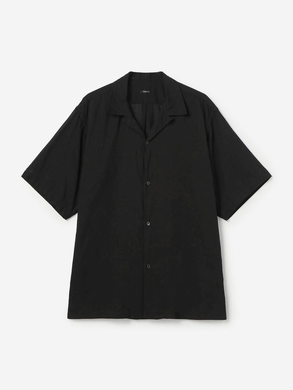 COMOLI | KHADIコットン 半袖オープンカラーシャツ MEN