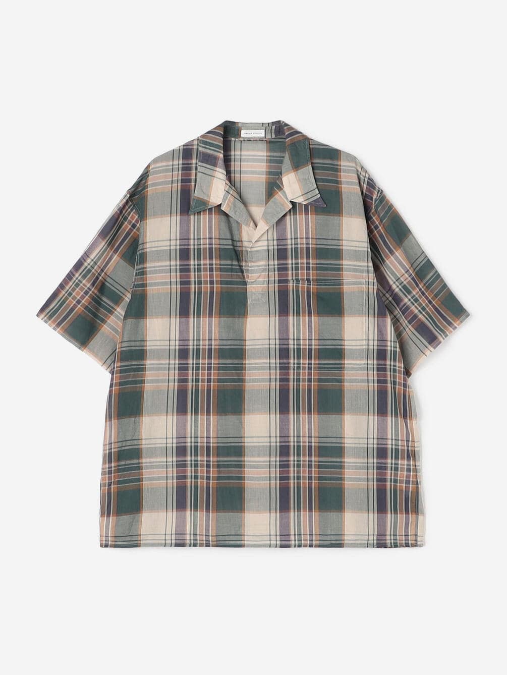 KAPTAIN SUNSHINE | コットンガーゼ 半袖スキッパーシャツ MEN