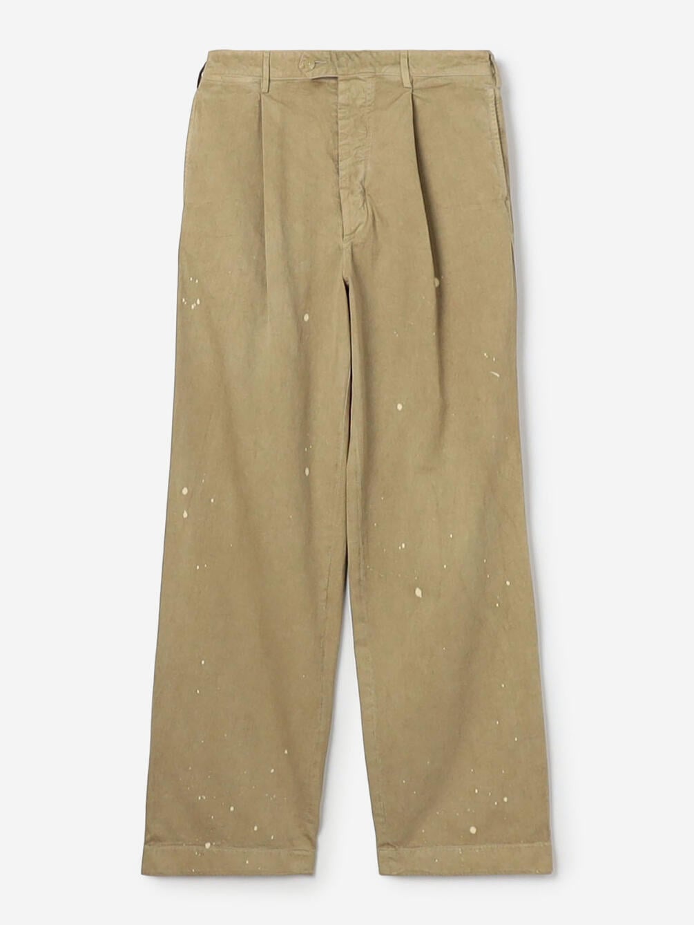 AURALEE | GARMENT-DYED FINX LIGHT CHINO ONE-TUCK WIDE PANTS MEN