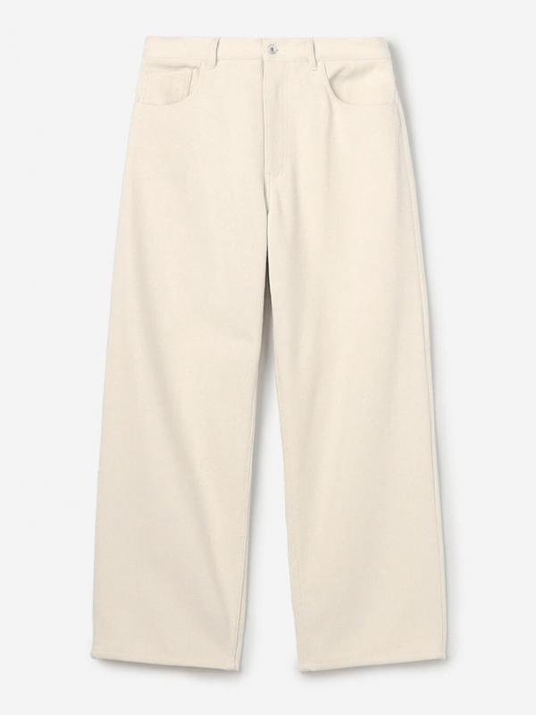 AURALEE | SILK NEP DENIM 5P WIDE PANTS MEN
