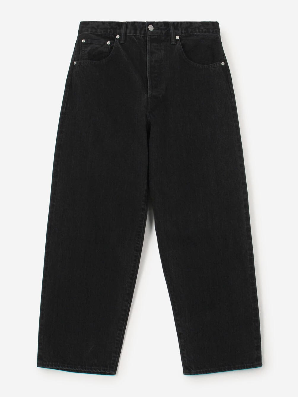 SCYE BASICS | セルビッチ ワイドデニム Black MEN