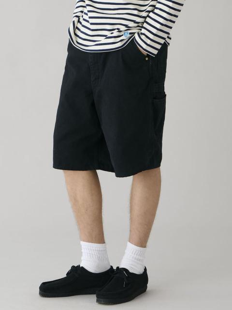 orSlow | 〈別注〉 DAD'S FIT OXFORD PAINTER SHORTS BLACK MEN