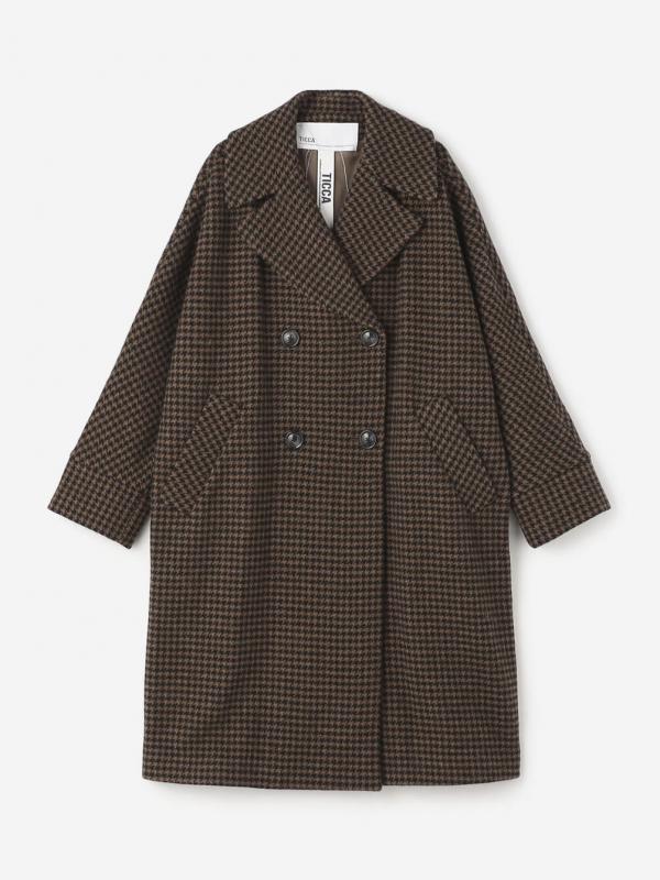 TICCA | ウール ハウンドトゥーステントコート WOMEN