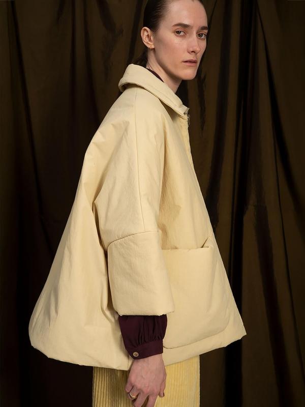TOURNON. | ナイロンタフタ パディングショートコート WOMEN
