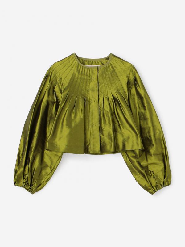 TOURNON. | シルクデュピオン クロップドジャケット WOMEN