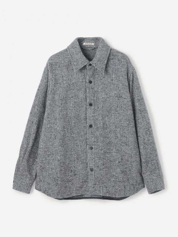 AURALEE | HOMESPUN TWEED SHIRT BLOUSON WOMEN