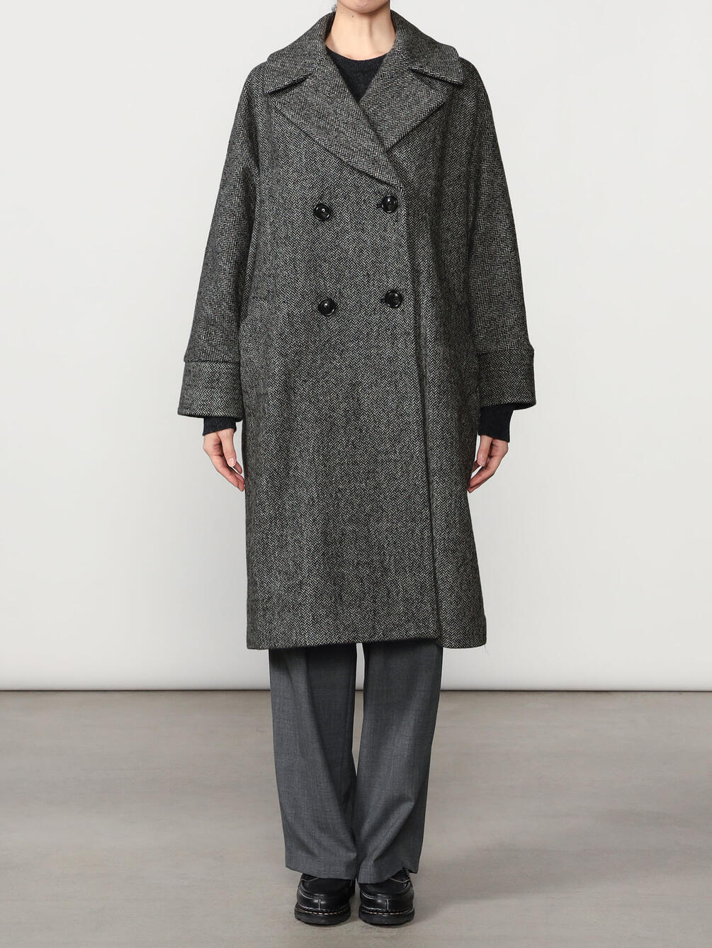 TICCA | 〈別注〉ウールヘリンボーン テントコート WOMEN