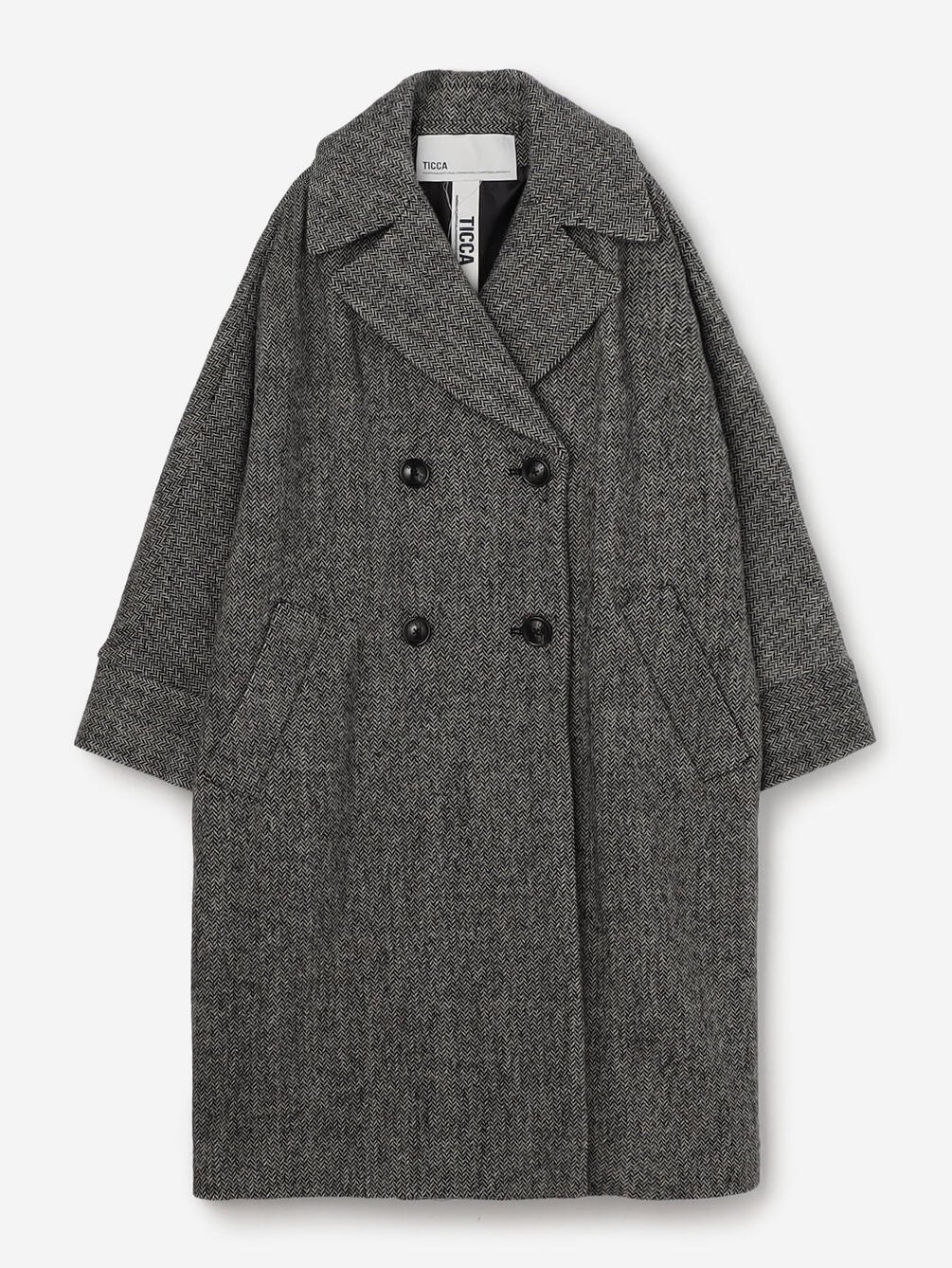TICCA | 〈別注〉ウールヘリンボーン テントコート WOMEN