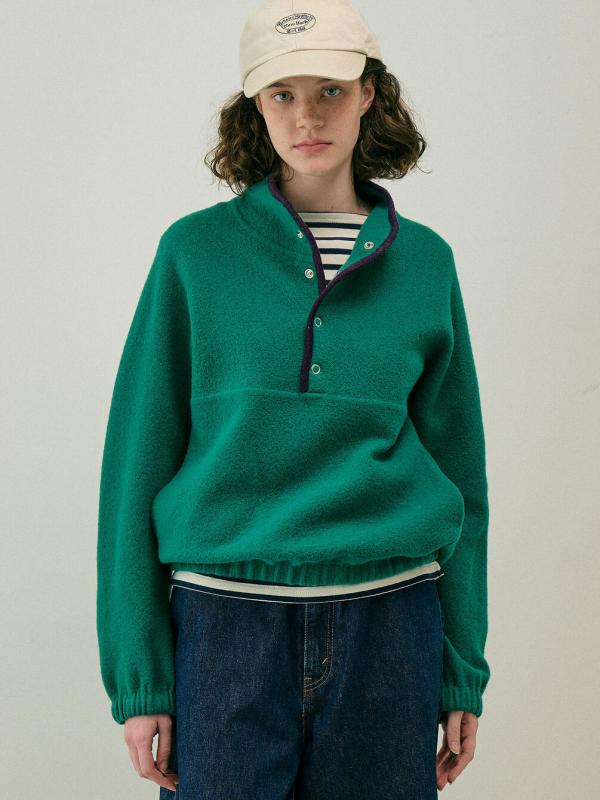 RYE TENDER | 〈別注〉ハーフスナップ ニットプルオーバー WOMEN