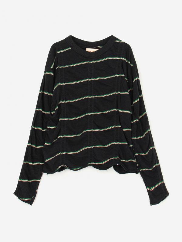 MEYAME | 〈別注〉コットン ボーダー長袖プルオーバー WOMEN