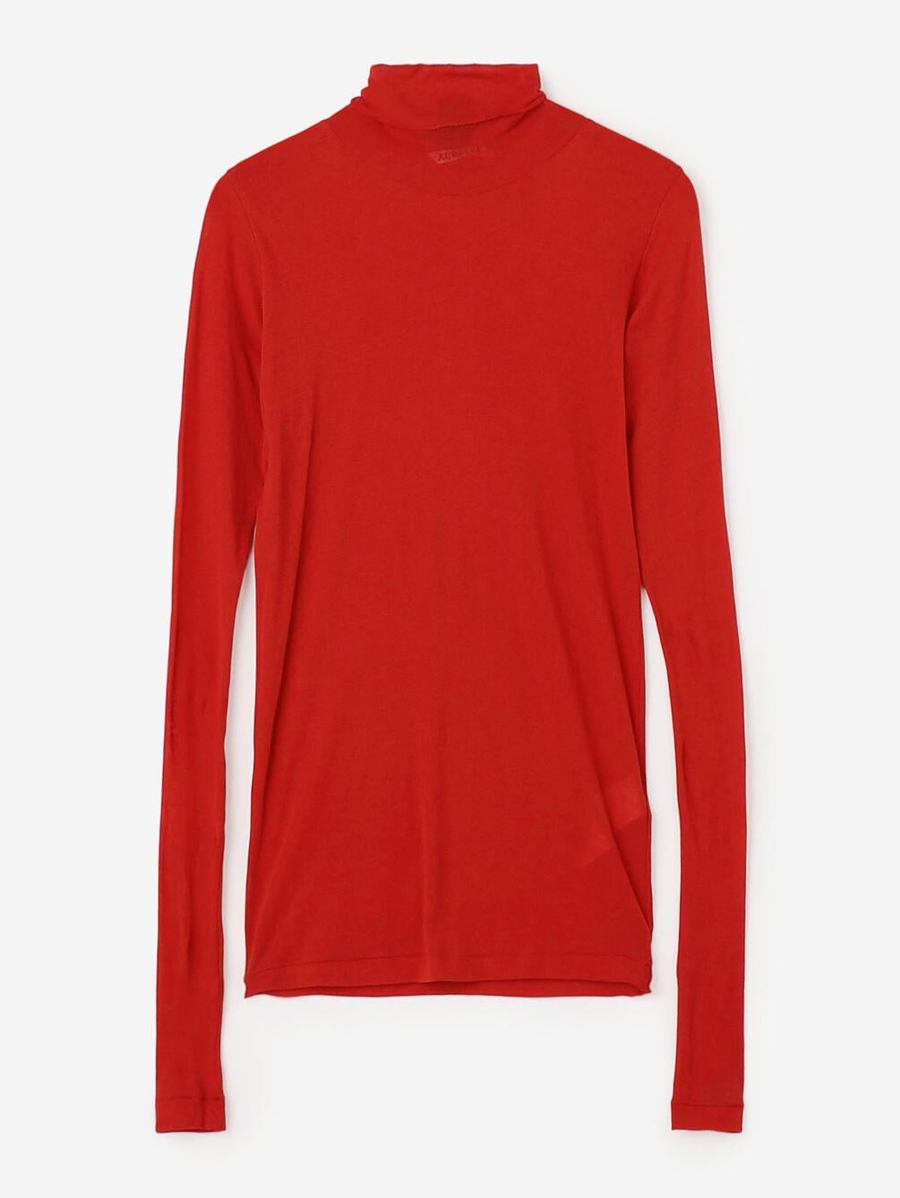 AURALEE | SUPER HIGH GAUGE SHEER RIB TURTLE NECK L/S TEE WOMEN