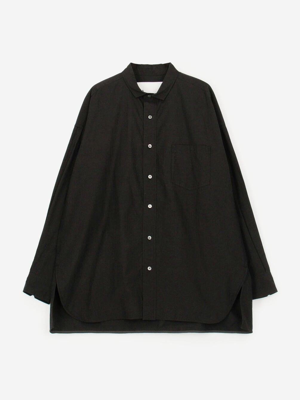 TICCA | コットンシャンブレー スタンドスクエアシャツ UNISEX