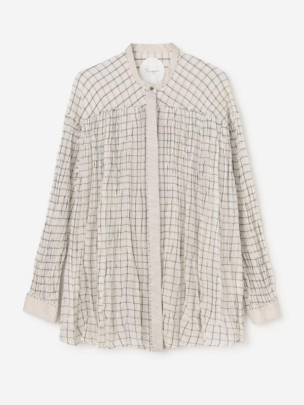 Pheeta | バンドカラーシャツ Mona CHECK WOMEN
