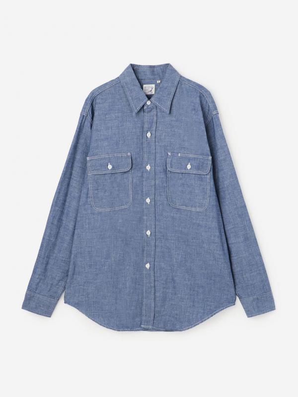 orSlow | シャンブレー フラップポケットワークシャツ WOMEN