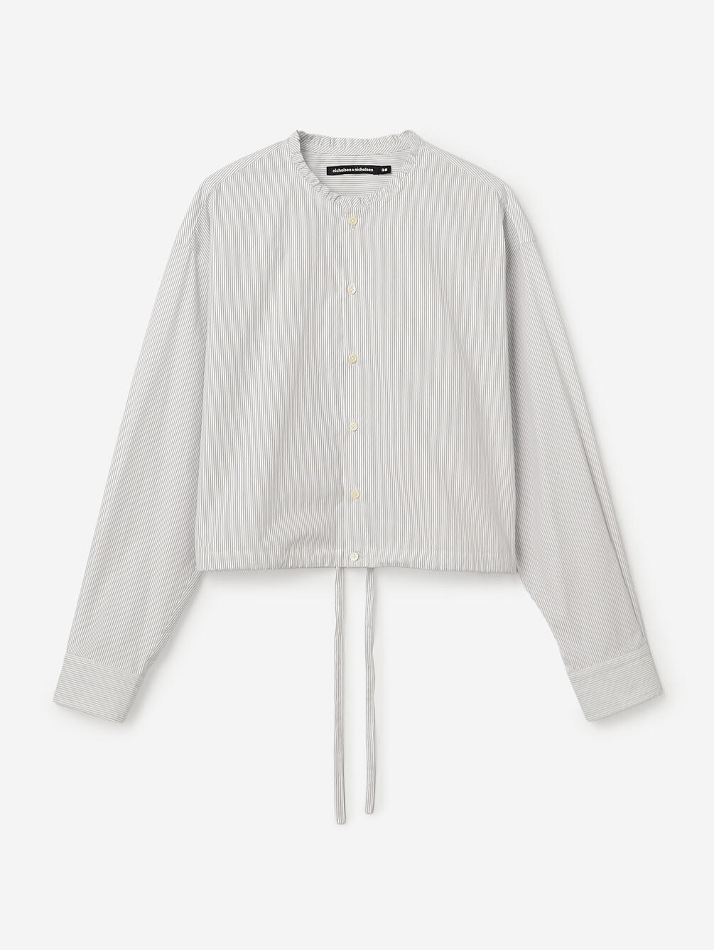 nicholson & nicholson | フリルカラー 長袖ショートシャツ WOMEN