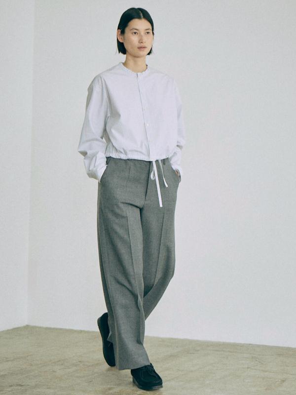 nicholson & nicholson | フリルカラー 長袖ショートシャツ WOMEN