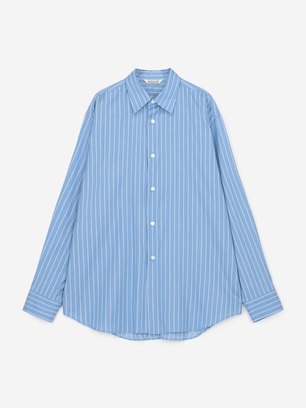 AURALEE | COTTON SILK STRIPE SHIRT WOMEN