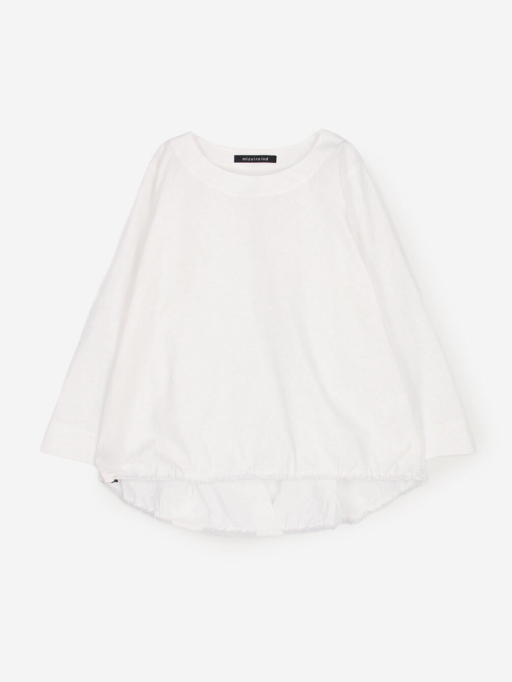 mizuiro ind | ドローストリング クルーネックプルオーバー WOMEN
